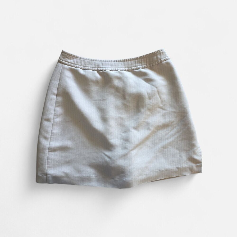 Ashworth Women's Golf Skirt, w/shorts, Side Zip Tan Stretchy slits, Size 8